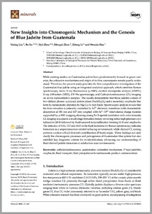 New insights into chromogenic mechanism and the genesis of blue jadeite from Guatemala